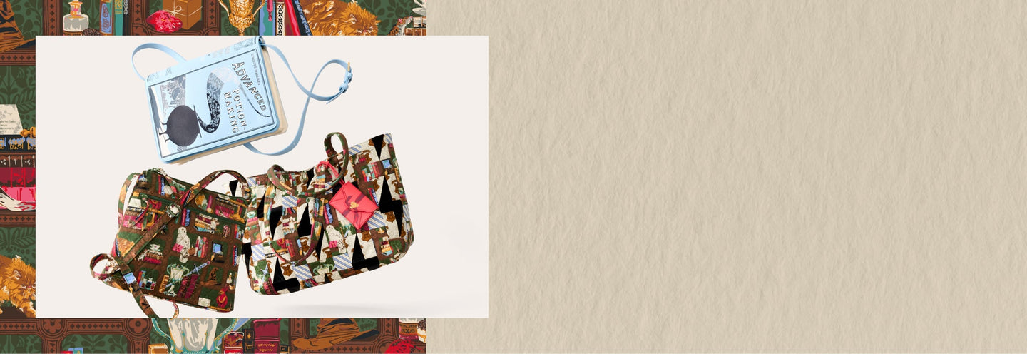 Harry Potter x Vera Bradley. Hogwarts Library Collection. Shop Now.